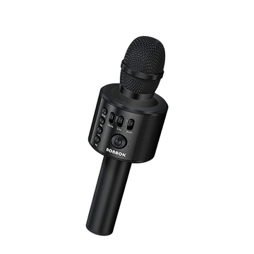 Ultimate Wireless Bluetooth Karaoke Microphone - 3-in-1 Portable Handheld Speaker for Home Parties & Birthdays - Compatible with All Smartphones (Black)