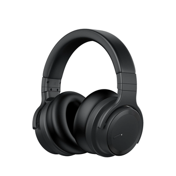 Premium Bluetooth Active Noise Cancelling Headphones - Wireless Over-Ear with Deep Bass, Comfortable Earpads & 30 Hours Playtime - Perfect for Travel & Work, Black