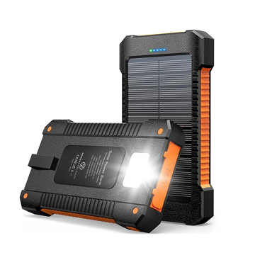 26800Mah Solar Power Bank Portable Charger, Waterproof Solar Charger with Suction Cup Mount, Solar Battery Pack with Flashlight, Solar Phone Charger Compatible with Iphone, Android