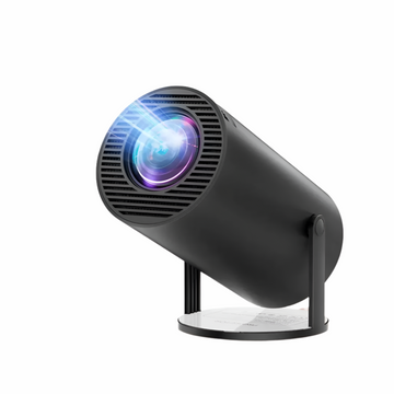 Projector 4K 1080P Support, Mini Projector Smart for Movie Projection Compatible with Phone-Black