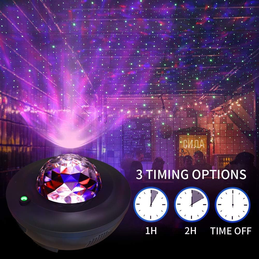 Galaxy Projector, Star Projector 3 in 1 Night Light Projector W/Led Cloud with Bluetooth Music Speaker for 1-16 Years Baby Kids Bedroom/Game Rooms/Home Theatre/Night Light Ambiance…
