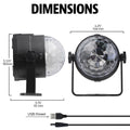 Multicolor LED Disco Party Projector, Rotating Light Show, Usb-Powered