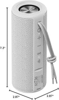 Ultimate Grey Waterproof Bluetooth Boombox Speaker - Perfect for Outdoor Adventures!