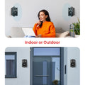 Bluetooth Indoor Outdoor Speakers Pair 200 Watt Dual Waterproof 3.5” 2-Way Full Range Speaker