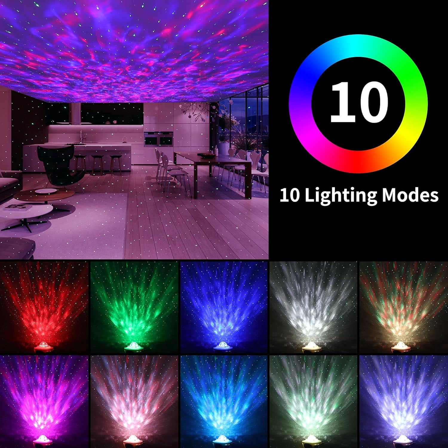 Galaxy Projector, Star Projector 3 in 1 Night Light Projector W/Led Cloud with Bluetooth Music Speaker for 1-16 Years Baby Kids Bedroom/Game Rooms/Home Theatre/Night Light Ambiance…