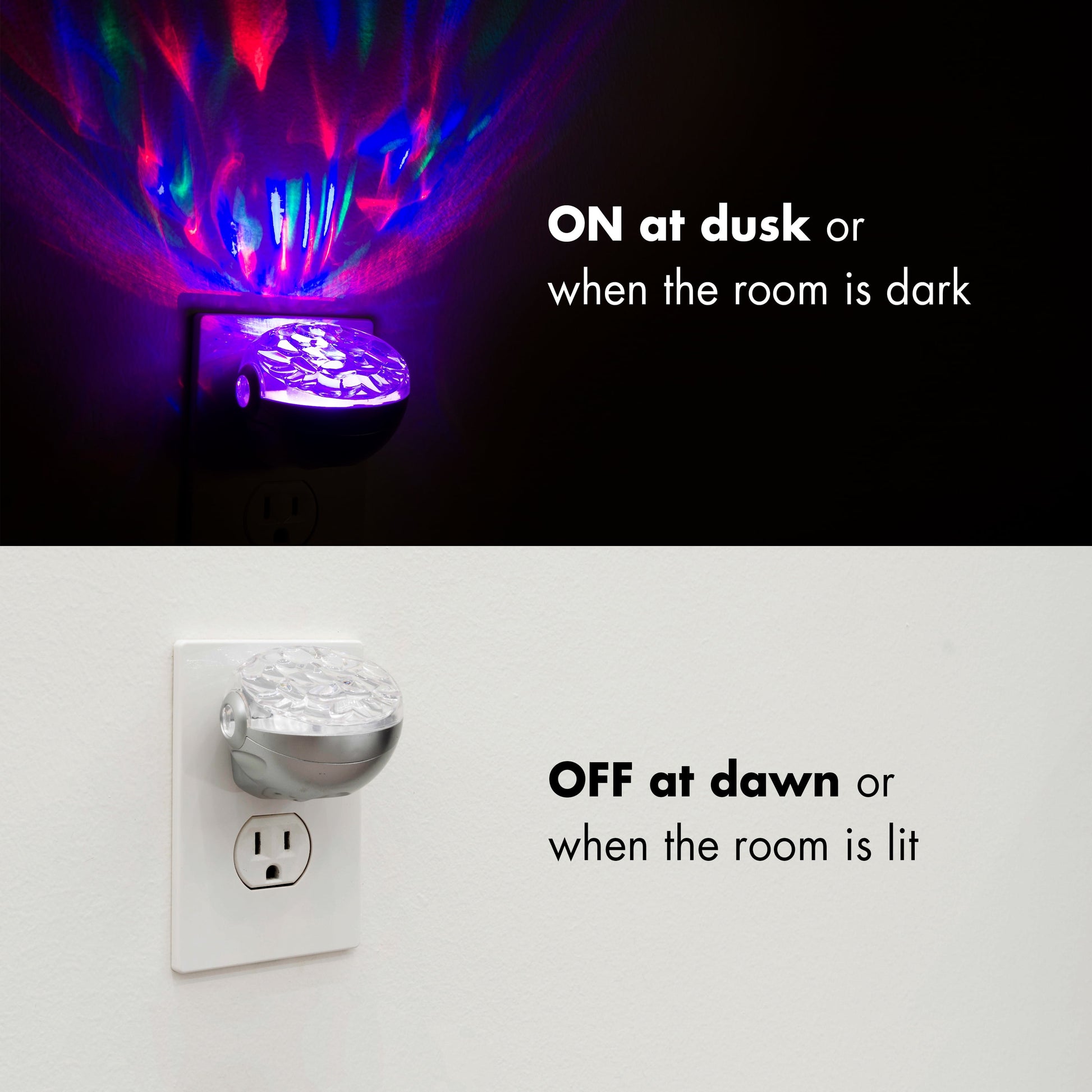 Motion  Northern Lights LED Night Light, Plug-In, Aurora Borealis, Galaxy, 30404, 7.16 In, 5.42 In