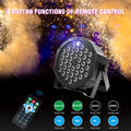 2Pcs Stage Lights 36 LED Par Lights with Wireless Remote Sound Activated DMX Control for DJ Party Effect Lighting