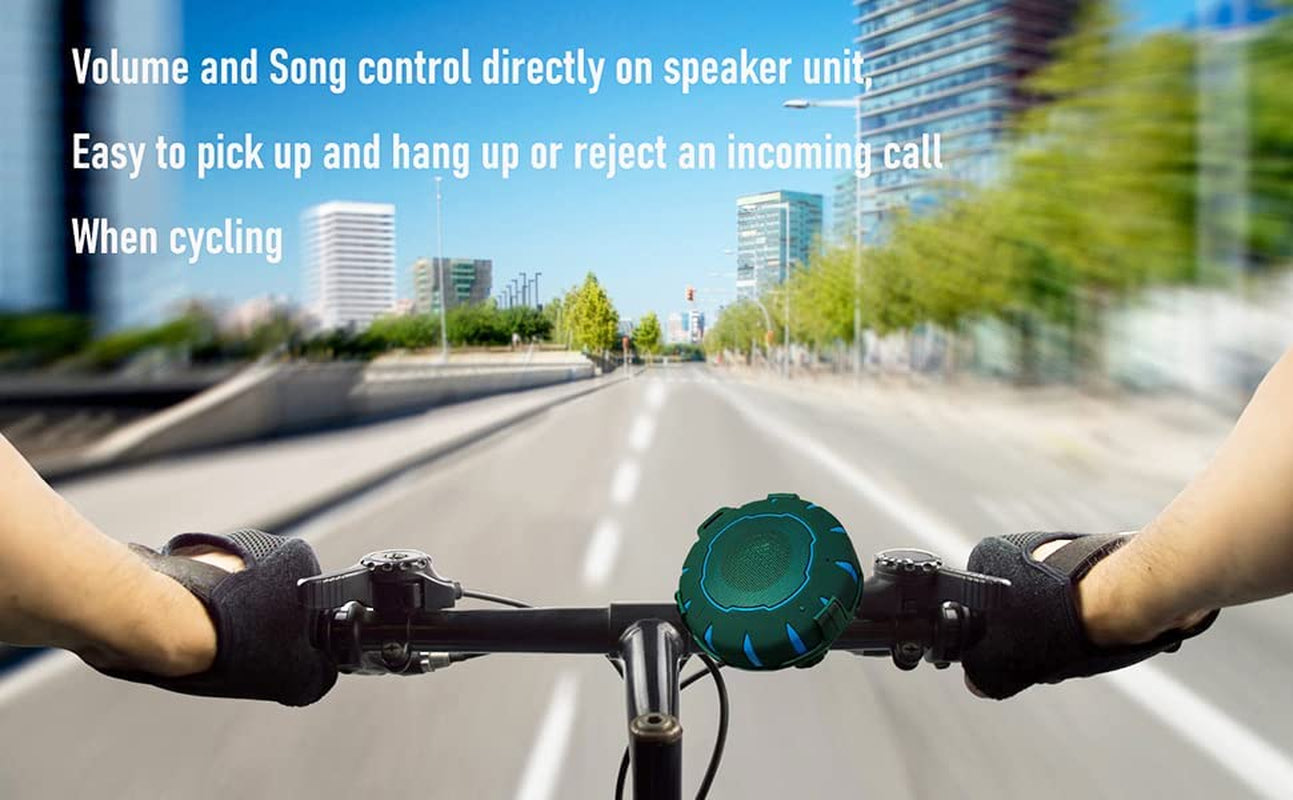 Ultimate Waterproof Bluetooth Speaker for Bikes - Portable, Loud Sound, 10H Playtime, IPX7 for Outdoor Adventures!