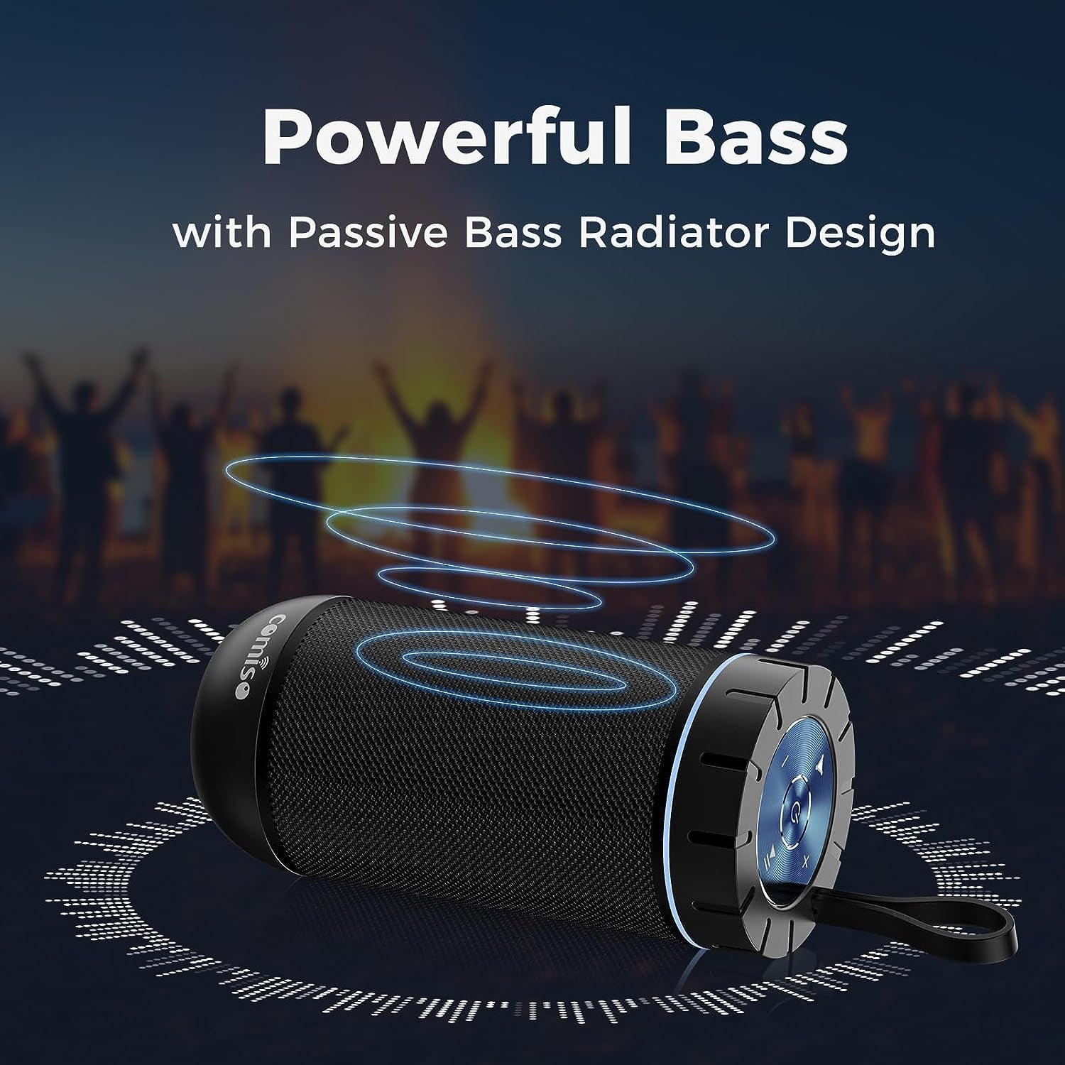 Ultimate Bluetooth Speaker - IPX5 Waterproof, 360° HD Sound, Deep Bass, 24H Playtime, Perfect for Home, Outdoor & Beach Fun - Ideal Birthday Gift!