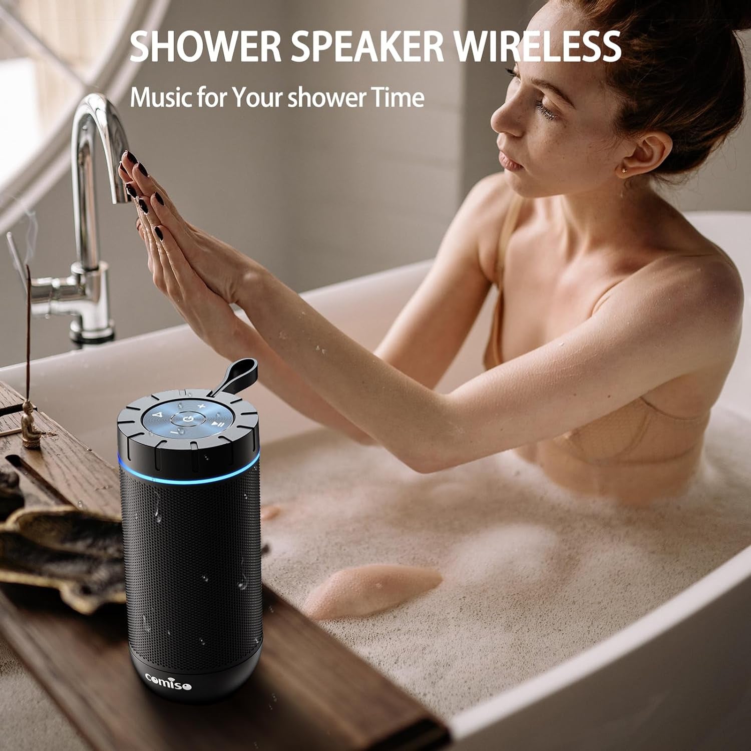 Ultimate Bluetooth Speaker - IPX5 Waterproof, 360° HD Sound, Deep Bass, 24H Playtime, Perfect for Home, Outdoor & Beach Fun - Ideal Birthday Gift!