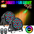 2Pcs Stage Lights 36 LED Par Lights with Wireless Remote Sound Activated DMX Control for DJ Party Effect Lighting