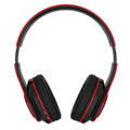 Sleek Red Foldable Over-Ear Bluetooth Headphones with Mic - Wireless Freedom!