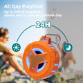 Vibrant Orange Bluetooth Shower Speaker - IPX7 Waterproof, Portable Mini Speaker with RGB Light, Perfect for Pool, Beach & Kayak - Ideal Gift for All!