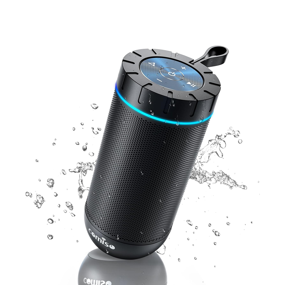 Ultimate Bluetooth Speaker - IPX5 Waterproof, 360° HD Sound, Deep Bass, 24H Playtime, Perfect for Home, Outdoor & Beach Fun - Ideal Birthday Gift!