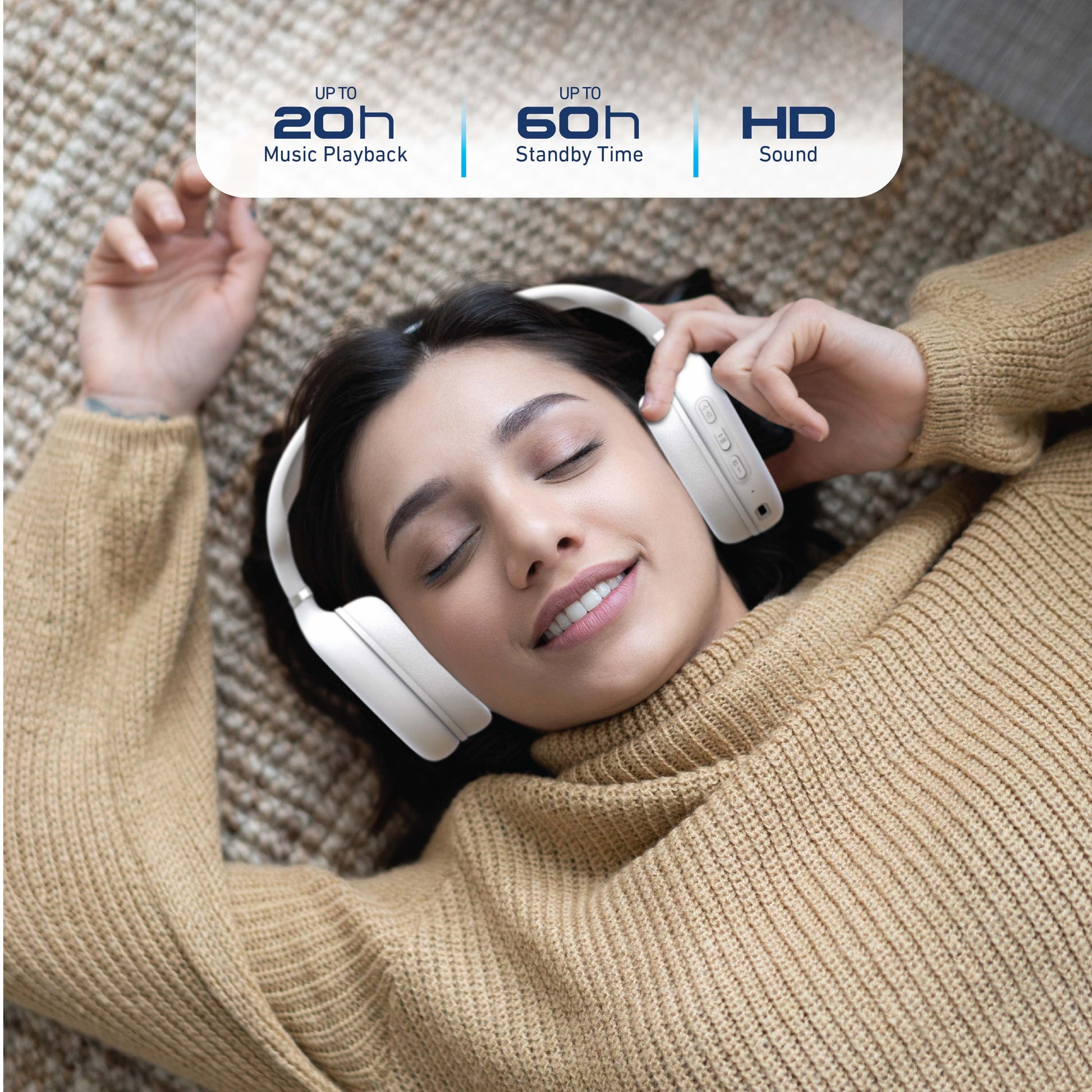 Ultimate Foldable Bluetooth Headphones with Built-In Mic - Over-Ear Comfort & Wireless Freedom