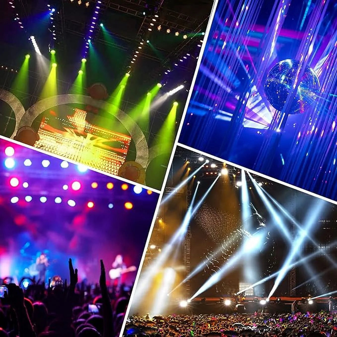 2Pcs Stage Lights 36 LED Par Lights with Wireless Remote Sound Activated DMX Control for DJ Party Effect Lighting