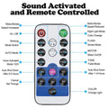 Disco Ball Party Strobe Lights Sound Activated Karaoke Disco Lights with Remote Control for Party Club Bar Karaoke Holiday Dance Birthday Ballroom Home Decoration