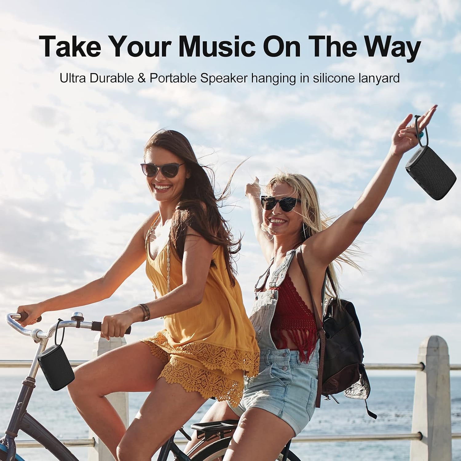 Ultimate IPX7 Waterproof Bluetooth Speaker - H3 Portable Wireless with Rich Bass, 15H Playtime, USB-C Charging & TWS Pairing for Home, Outdoors & Travel
