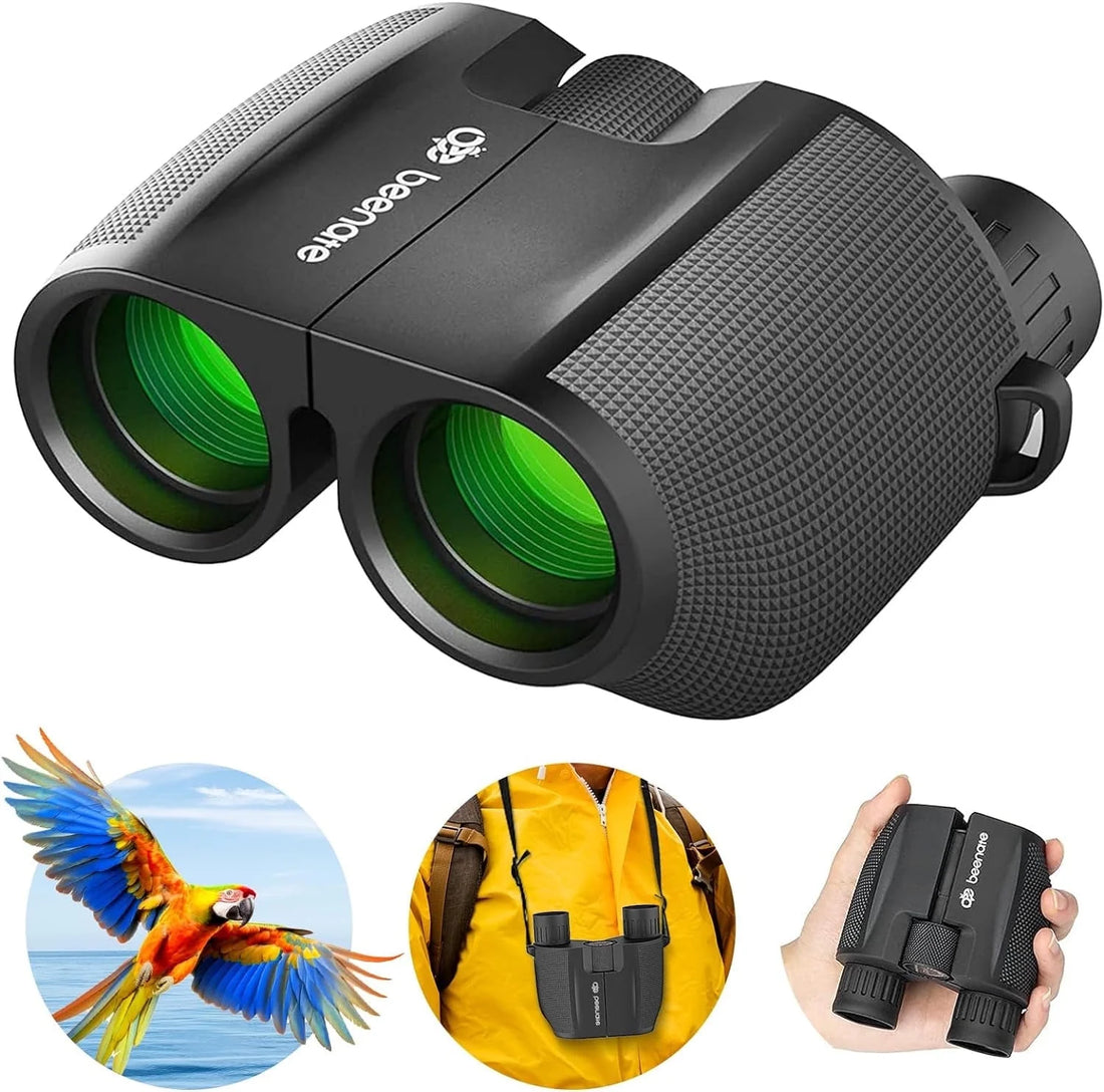 Versatile 10X25 Compact Binoculars for Adults & Kids - Perfect for Bird Watching, Travel, Hunting, Wildlife, Sports, and Concerts!