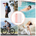 Bluetooth Speaker Portable, IPX7 Waterproof Wireless Outdoor Speaker, TWS Pairing, 12H Playtime, Pink
