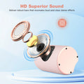 Bluetooth Speaker Portable, IPX7 Waterproof Wireless Outdoor Speaker, TWS Pairing, 12H Playtime, Pink