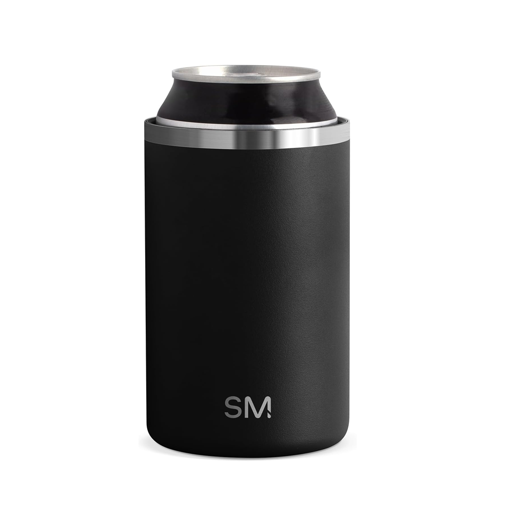Standard Can Cooler for Beer, Soda, Sparkling Water | Vacuum Insulated Stainless Steel Drink Sleeve Holder Gift for 12Oz Regular | Ranger Collection | Midnight Black