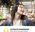 Premium Bluetooth Active Noise Cancelling Headphones - Wireless Over-Ear with Deep Bass, Comfortable Earpads & 30 Hours Playtime - Perfect for Travel & Work, Black