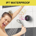 Ultimate Waterproof Bluetooth Shower Speaker with LED Lights, Dual Pairing, and FM Radio - Perfect for Pool, Beach, and Parties!