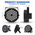 2Pcs Stage Lights 36 LED Par Lights with Wireless Remote Sound Activated DMX Control for DJ Party Effect Lighting